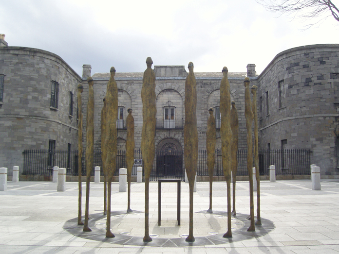 Exterior view of Kilmainham Gaol showing historic Dublin prison architecture